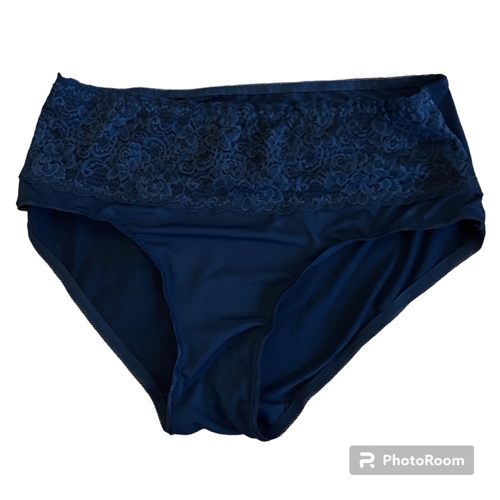 Blue high rise panties